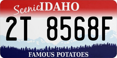 ID license plate 2T8568F