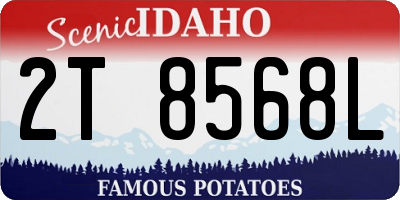 ID license plate 2T8568L