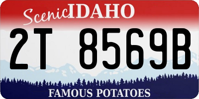 ID license plate 2T8569B