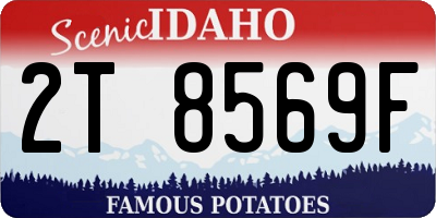 ID license plate 2T8569F