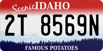 ID license plate 2T8569N