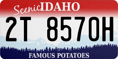 ID license plate 2T8570H
