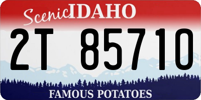 ID license plate 2T8571O