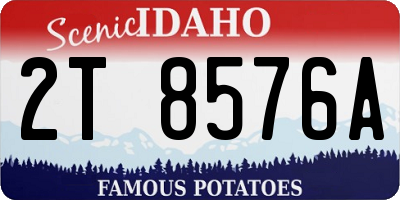ID license plate 2T8576A