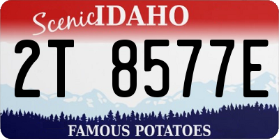 ID license plate 2T8577E