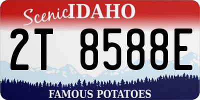 ID license plate 2T8588E