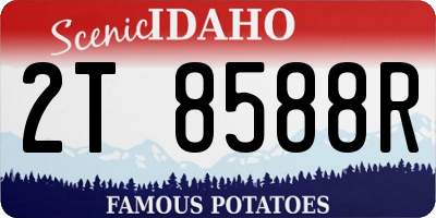 ID license plate 2T8588R
