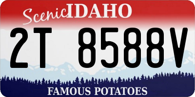 ID license plate 2T8588V