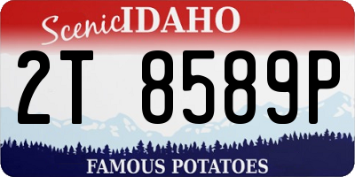ID license plate 2T8589P
