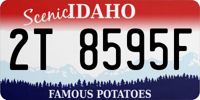 ID license plate 2T8595F