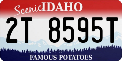 ID license plate 2T8595T