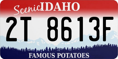 ID license plate 2T8613F