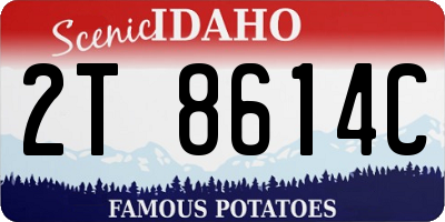 ID license plate 2T8614C