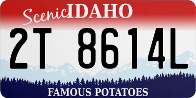 ID license plate 2T8614L