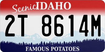 ID license plate 2T8614M