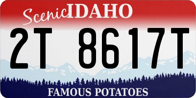 ID license plate 2T8617T