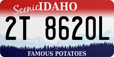 ID license plate 2T8620L