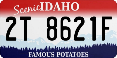 ID license plate 2T8621F