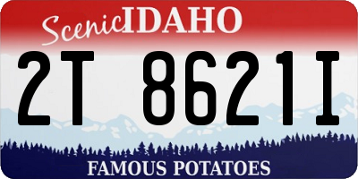 ID license plate 2T8621I