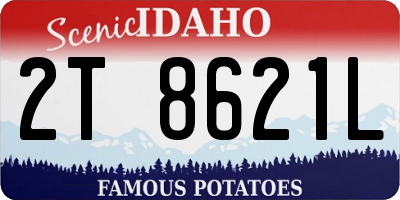 ID license plate 2T8621L