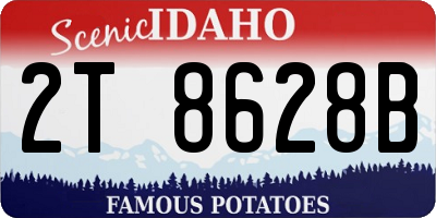 ID license plate 2T8628B
