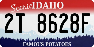 ID license plate 2T8628F