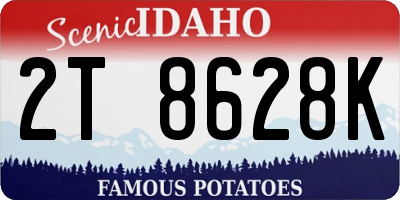ID license plate 2T8628K
