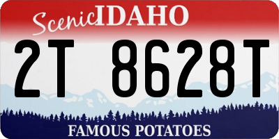 ID license plate 2T8628T