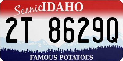 ID license plate 2T8629Q