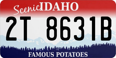 ID license plate 2T8631B