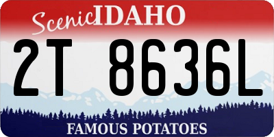 ID license plate 2T8636L