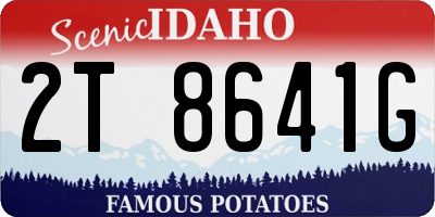 ID license plate 2T8641G