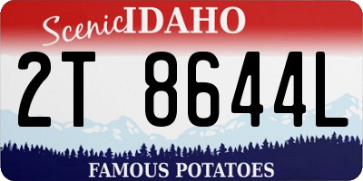 ID license plate 2T8644L