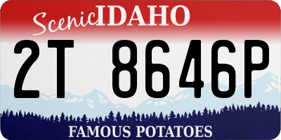 ID license plate 2T8646P