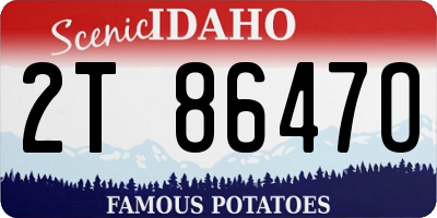 ID license plate 2T8647O