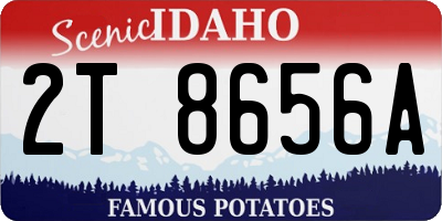 ID license plate 2T8656A