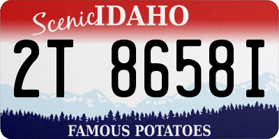 ID license plate 2T8658I
