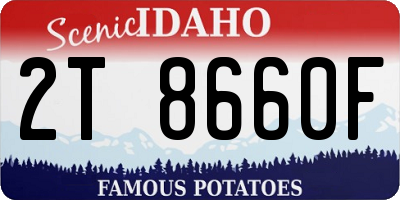 ID license plate 2T8660F