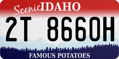 ID license plate 2T8660H