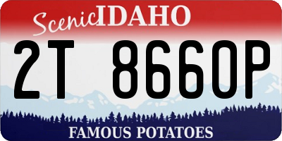 ID license plate 2T8660P