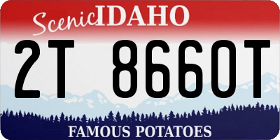 ID license plate 2T8660T