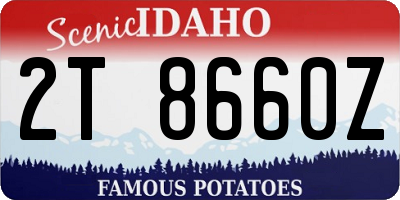 ID license plate 2T8660Z