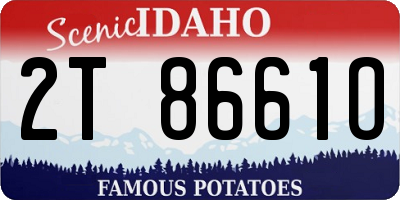 ID license plate 2T8661O