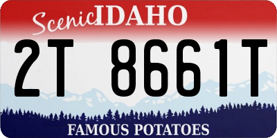 ID license plate 2T8661T