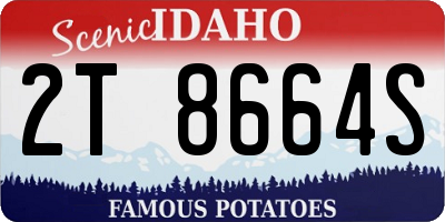 ID license plate 2T8664S
