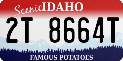 ID license plate 2T8664T