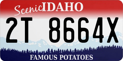 ID license plate 2T8664X