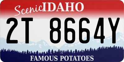 ID license plate 2T8664Y