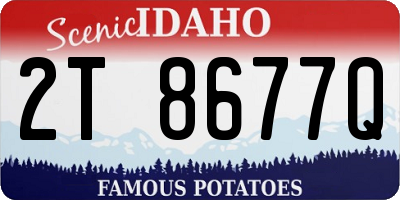 ID license plate 2T8677Q