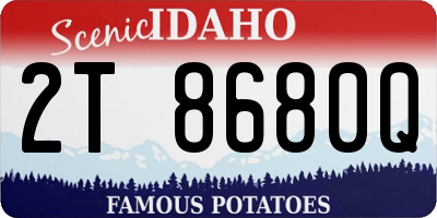 ID license plate 2T8680Q